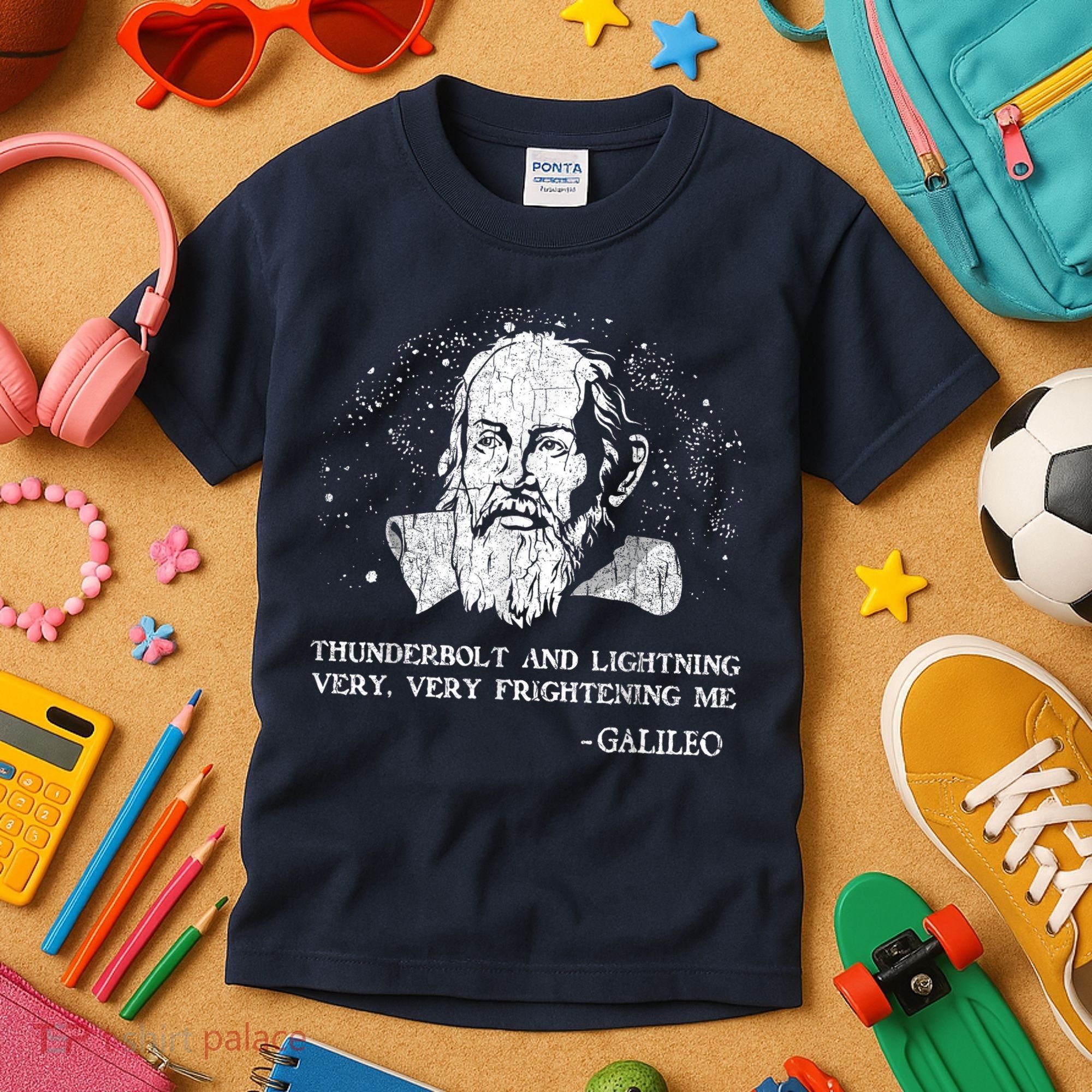 Thunderbolt And Lightning Galileo Retro Very Frightening Me Kids T-Shirt