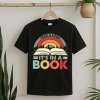 Take A Look Its In A Book Reading Vintage Retro Rainbow T-Shirt thumb 2