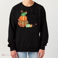 Thanksgiving Autumn Leaves And Pumpkins Please Fall Lover Women's Sweatshirt thumb 0
