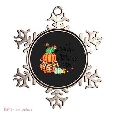 Thanksgiving Autumn Leaves And Pumpkins Please Fall Lover Ornament