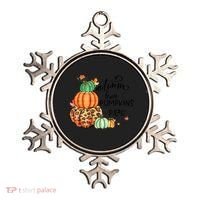 Thanksgiving Autumn Leaves And Pumpkins Please Fall Lover Ornament thumb 0