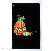 Thanksgiving Autumn Leaves And Pumpkins Please Fall Lover Golf Towel thumb 0