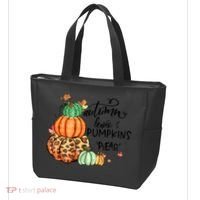 Thanksgiving Autumn Leaves And Pumpkins Please Fall Lover Tote Bag thumb 3