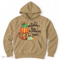 Thanksgiving Autumn Leaves And Pumpkins Please Fall Lover Hoodie thumb 0
