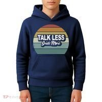 Talk Less Smile More Kids Hoodie thumb 4