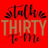 Talk Thirty To Me 30th Birthday Funny Santa Hat thumb 1