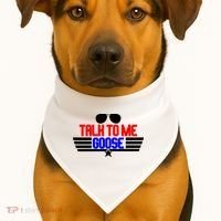 Talk To Me Goose USA-Made Doggie Bandana thumb 1