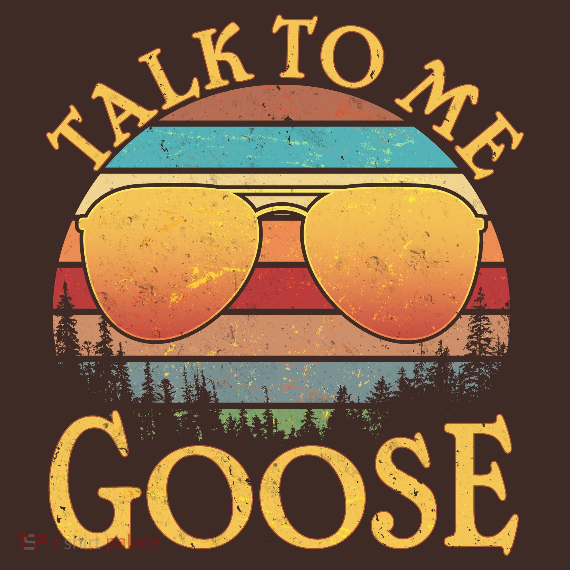 Talk To Me Goose Vintage Sunset T-Shirt
