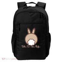 Talk To The Puff Funny Easter Bunny Backpack thumb 0