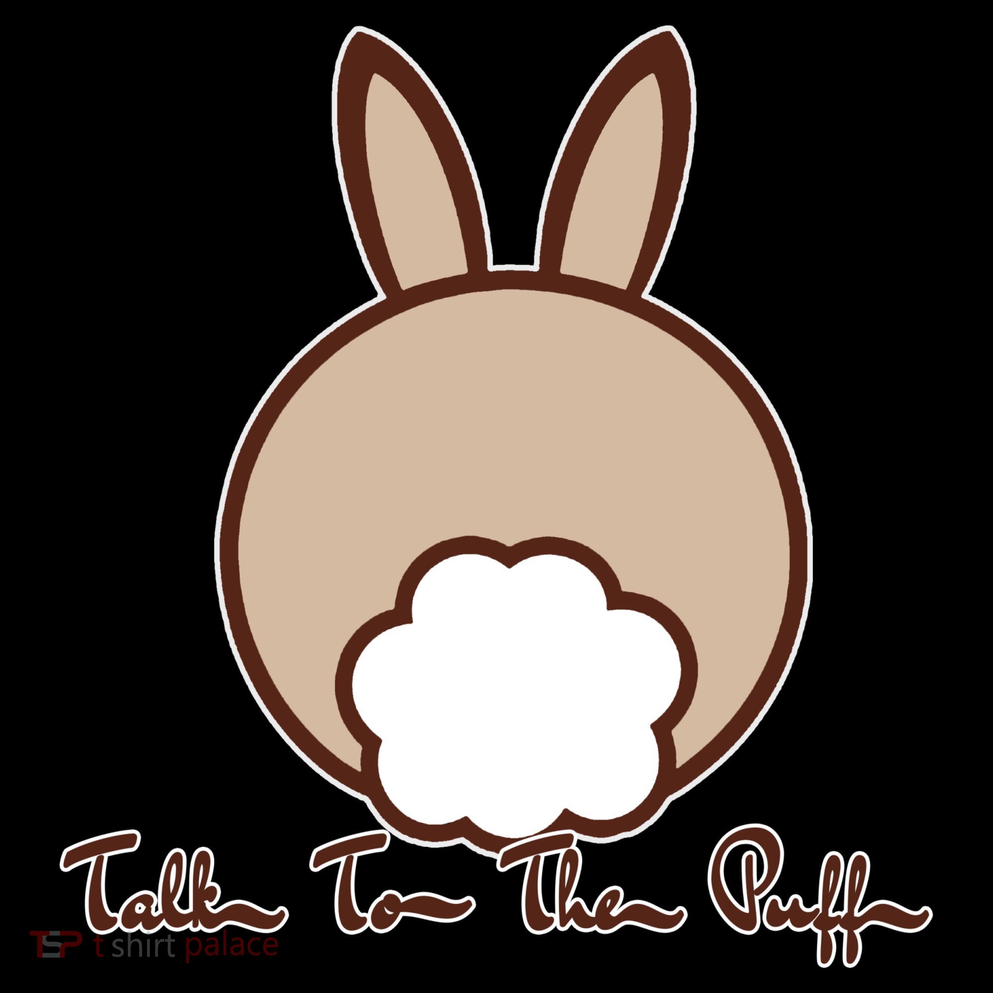 Talk To The Puff Funny Easter Bunny Ornament