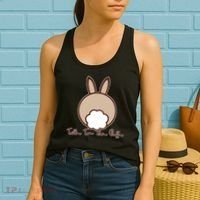 Talk To The Puff Funny Easter Bunny Women's Tank Top thumb 2