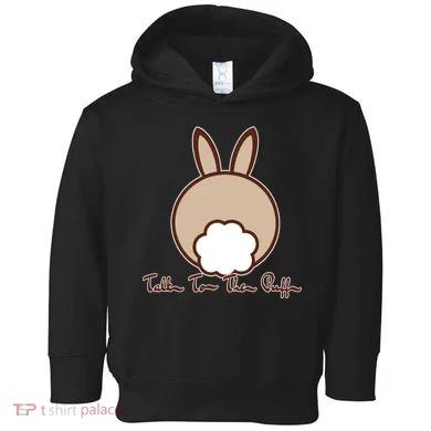 Talk To The Puff Funny Easter Bunny Toddler Hoodie