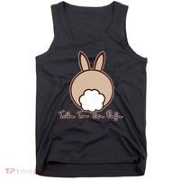 Talk To The Puff Funny Easter Bunny Tank Top thumb 0