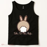 Talk To The Puff Funny Easter Bunny Tank Top thumb 2
