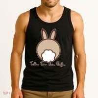 Talk To The Puff Funny Easter Bunny Tank Top thumb 3