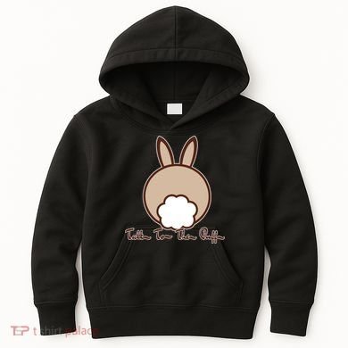 Talk To The Puff Funny Easter Bunny Kids Hoodie