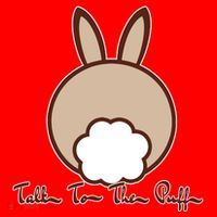 Talk To The Puff Funny Easter Bunny Santa Hat thumb 1