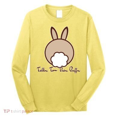 Talk To The Puff Funny Easter Bunny Long Sleeve Shirt