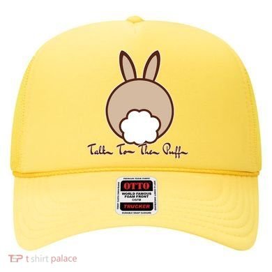 Talk To The Puff Funny Easter Bunny Hat