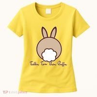 Talk To The Puff Funny Easter Bunny Women's T-Shirt thumb 0