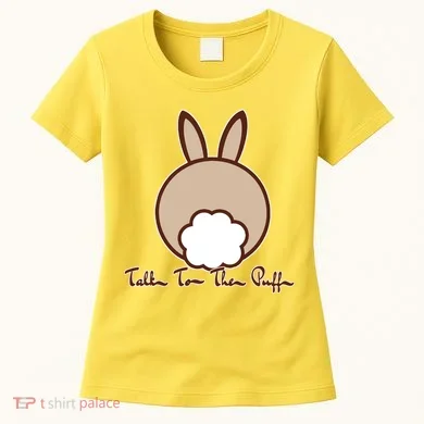 Talk To The Puff Funny Easter Bunny Women's T-Shirt