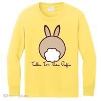 Talk To The Puff Funny Easter Bunny Kids Long Sleeve Shirt thumb 0