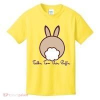 Talk To The Puff Funny Easter Bunny Kids T-Shirt thumb 0