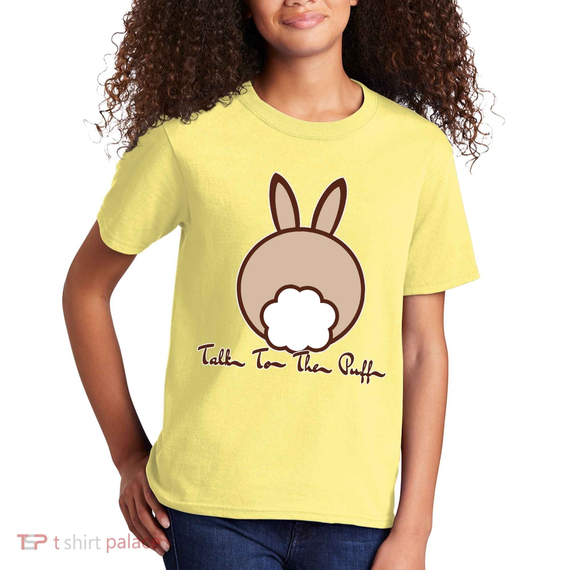 Talk To The Puff Funny Easter Bunny Kids T-Shirt