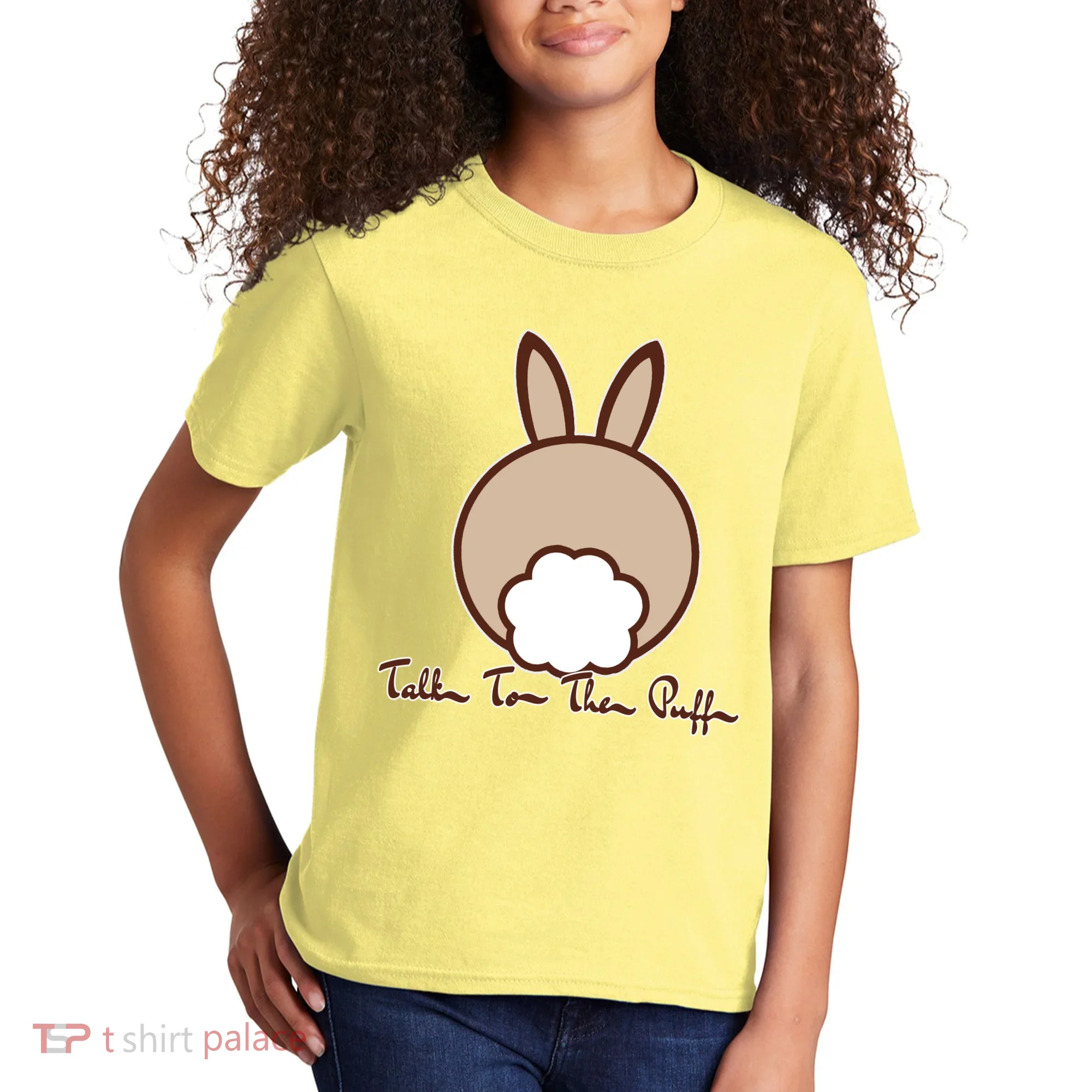 Talk To The Puff Funny Easter Bunny Kids T-Shirt