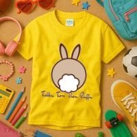 Talk To The Puff Funny Easter Bunny Kids T-Shirt thumb 3