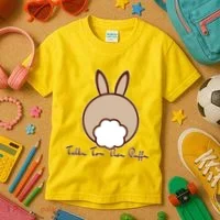 Talk To The Puff Funny Easter Bunny Kids T-Shirt thumb 3