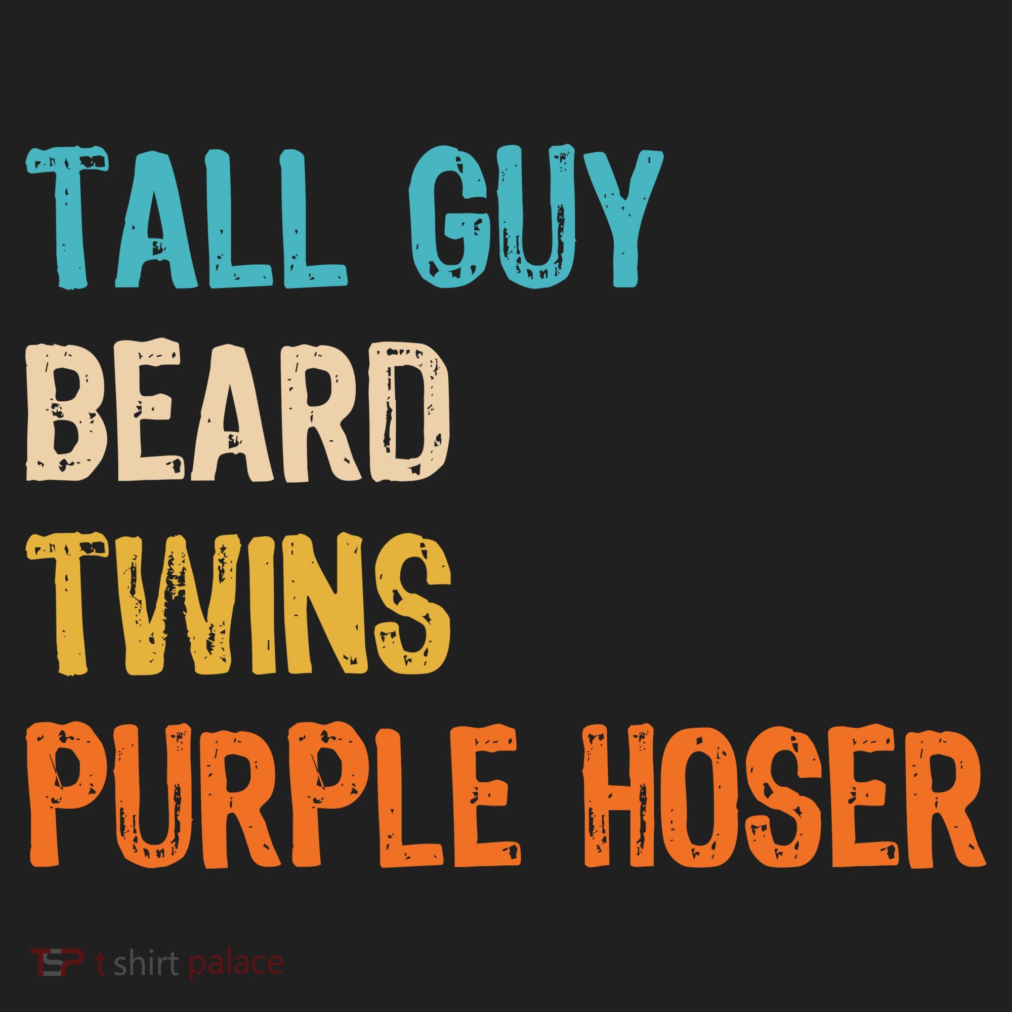 Tall Guy Beard Twins Purple Hoser Hat