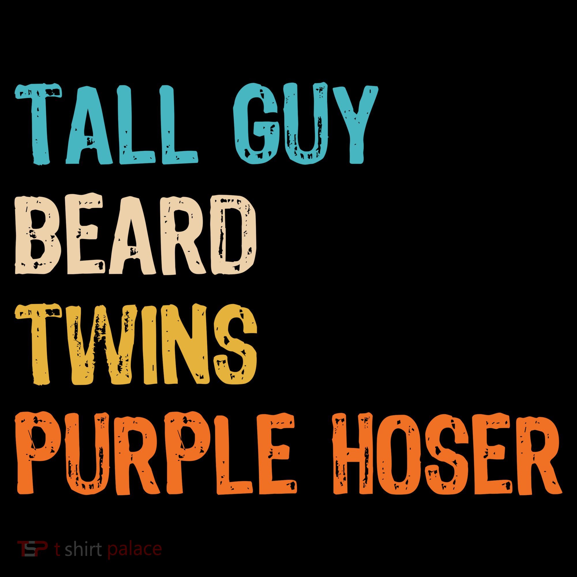 Tall Guy Beard Twins Purple Hoser Visor