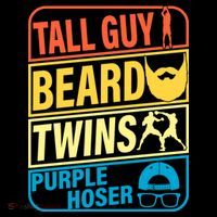 Tall Guy Beard Twins Purple Hoser Funny Coffee Mug thumb 5