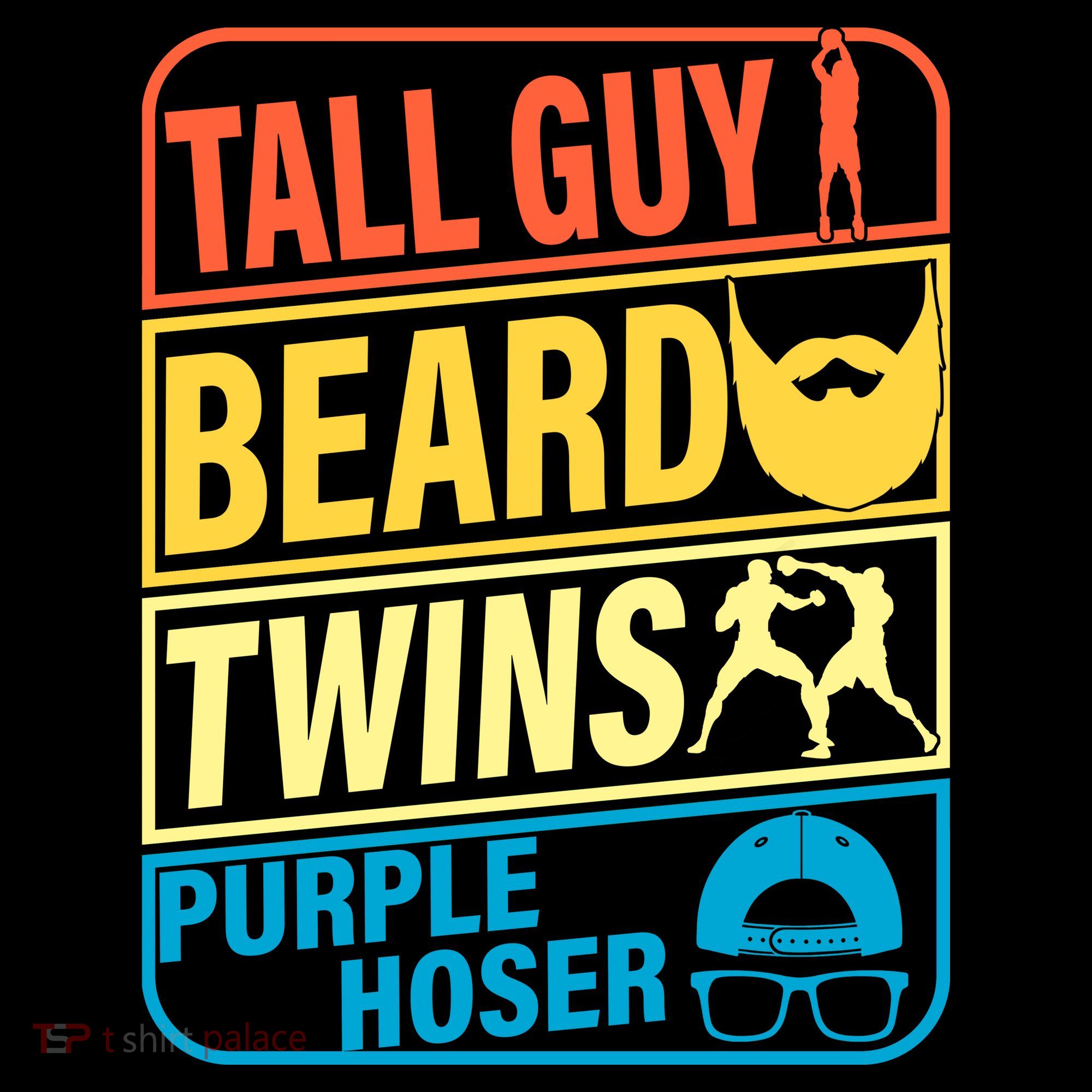 Tall Guy Beard Twins Purple Hoser Funny Coffee Mug
