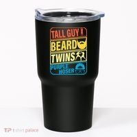 Tall Guy Beard Twins Purple Hoser Funny Tumbler thumb 0