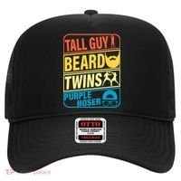 Tall Guy Beard Twins Purple Hoser Funny Hat thumb 0