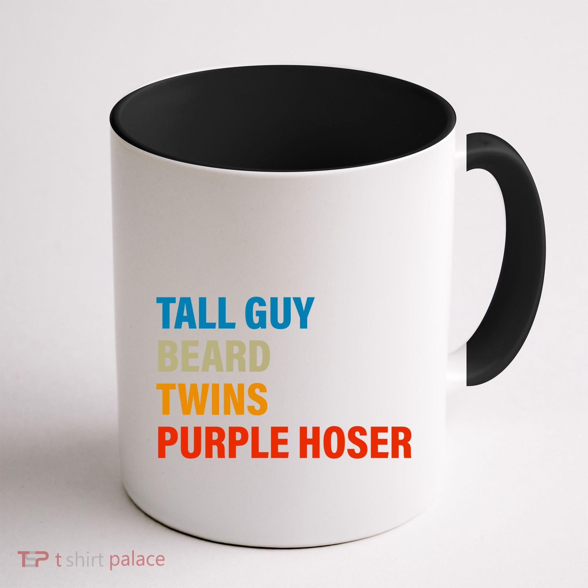 Tall Guy Beard Twins Purple Hoser Funny Meme Coffee Mug