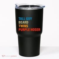 Tall Guy Beard Twins Purple Hoser Funny Meme Tumbler thumb 0
