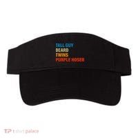 Tall Guy Beard Twins Purple Hoser Funny Meme Visor thumb 0