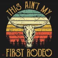 This AinT My First Rodeo Southern Western Bull Skull Sweatshirt thumb 3