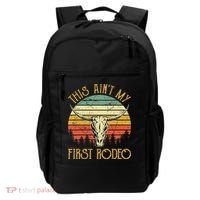 This AinT My First Rodeo Southern Western Bull Skull Backpack thumb 0