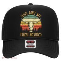 This AinT My First Rodeo Southern Western Bull Skull Hat thumb 0
