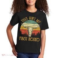 This AinT My First Rodeo Southern Western Bull Skull Kids T-Shirt thumb 2