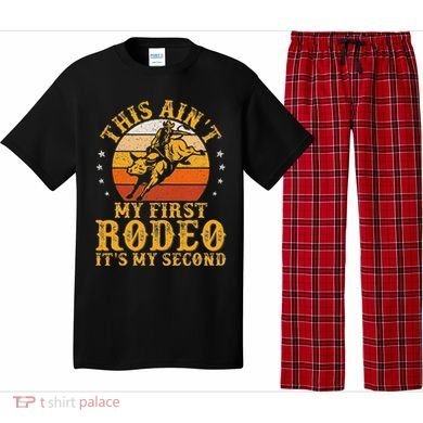 This AinT My First Rodeo ItS My Second Bull Riding Art Pajama Set
