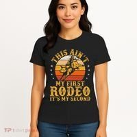 This AinT My First Rodeo ItS My Second Bull Riding Art Women's T-Shirt thumb 4