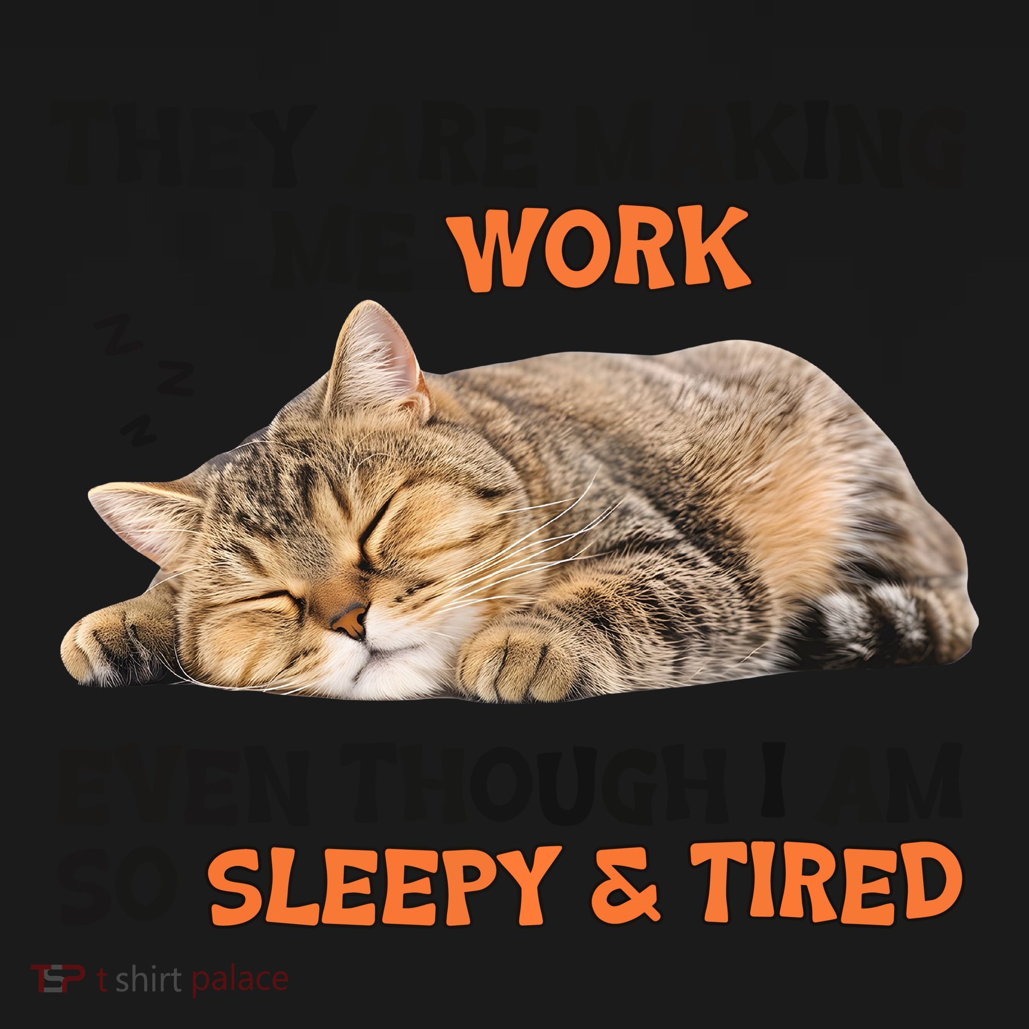 The Are Making Me Work Even Though I Am So Sleepy And Tired Cute Cat Toddler Hoodie