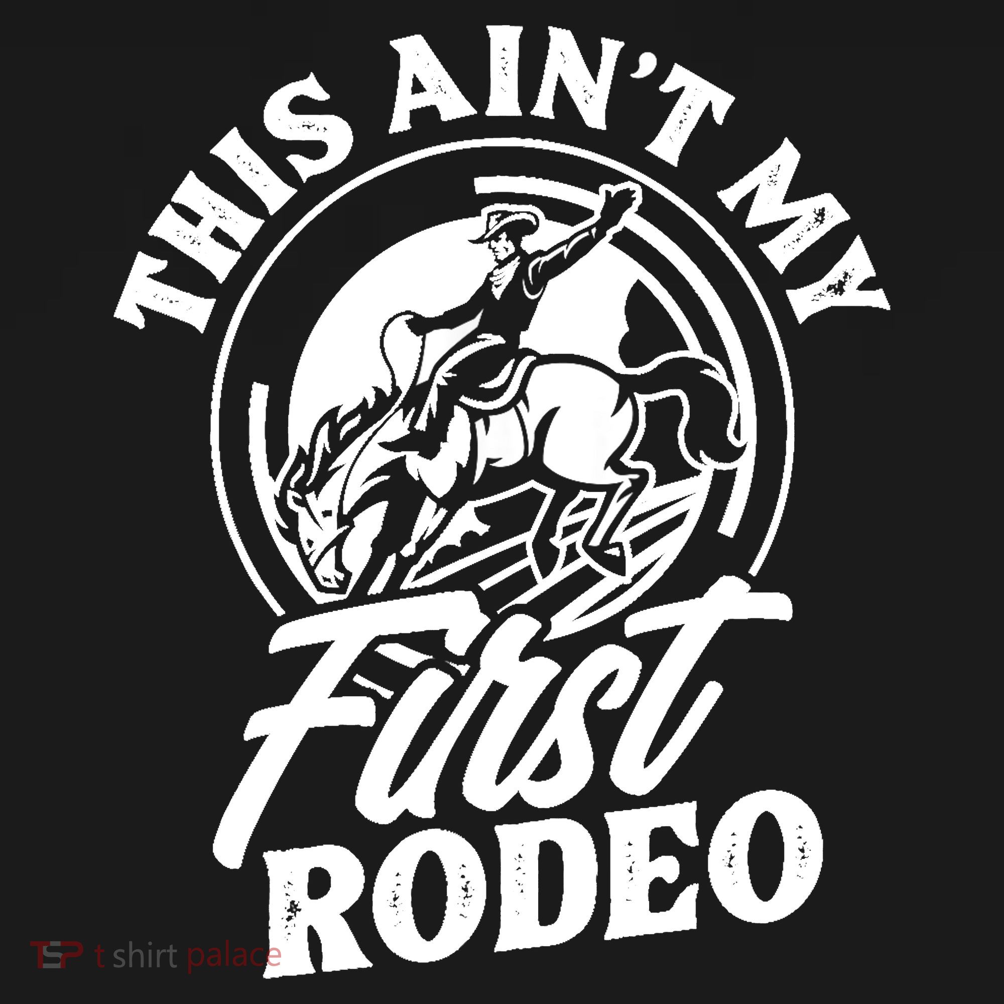 This Ain't My First Rodeo Funny Cowboy Rodeo Bull Rider Women's Tank Top