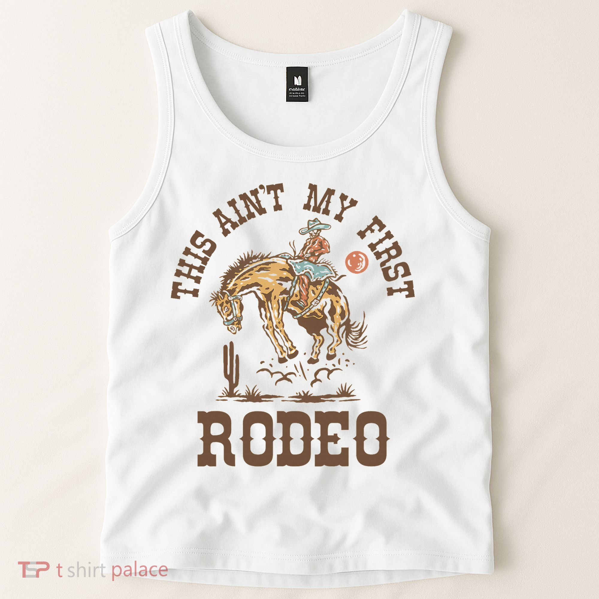 This Ain't My First Rodeo Western Country Cowboy Birthday Tank Top