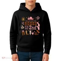 This AinT My First Rodeo Its My 2nd Girl Birthday Outfit Kids Hoodie thumb 4